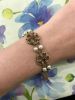Vintage Cultured Pearl Sapphire Amethyst 14kt Bracelet
