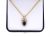 Vintage Natural 2.70ct Sapphire and Diamond 22kt  Pendant and Chain