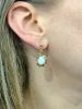 Vintage 5.08ct Opal Drop 14kt Earrings