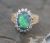 Vintage 1.99ct Opal and Diamond 14kt Ring