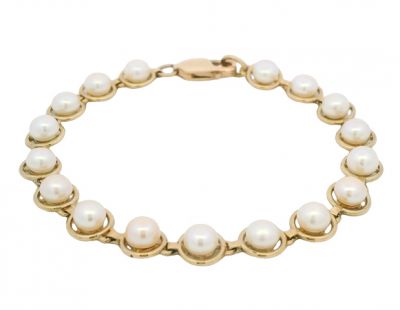 Vintage Pearl 10kt Bracelet