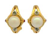 Vintage Pearl 14kt Earrings