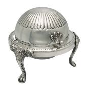 Vintage Rolled Dome Butter / Caviar Dish