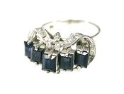 Vintage Sapphire and Diamond Ring