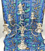 Vintage Silver Plate Candelabra 