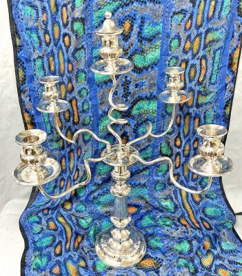 Vintage Silver Plate Candelabra 