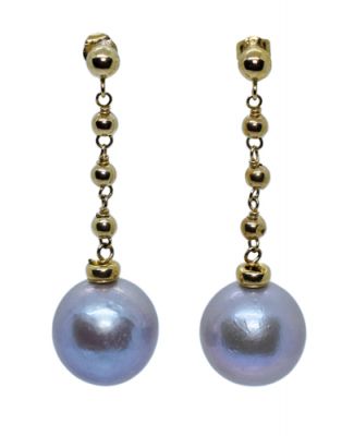 Vintage South Sea Pearl Drop 14kt. Earrings