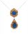 Vintage Synthetic Opal 14kt Necklace