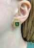 Vintage Tourmaline and Diamond 18kt. Earrings