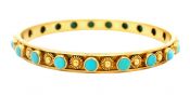 Vintage Turquoise 18kt Bangle
