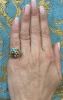Vintage Turquoise and Pearl 14kt Ring
