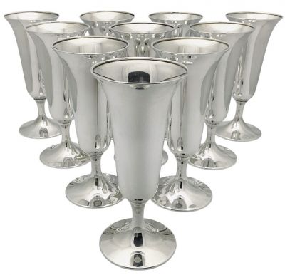 Webster Co. Sterling Silver Wine Glasses