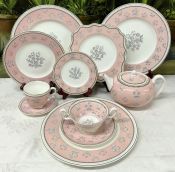 Wedgwood Pimpernel Pink Dinnerware, Pattern W3652
