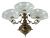 Wenzel Bachmann Co. Gilt Metal & Art Glass Epergne, Vienna, Early 20th Century