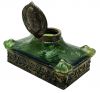 Wilhelm Kralik Art Nouveau Glass Inkwell