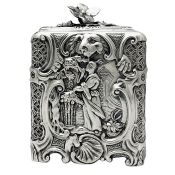 William IV Sterling Silver Tea-Picker Design Tea Caddy, Dublin 1836