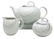 Winterling Porzellan Denise Pattern 3 Piece Tea Set