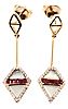 Vintage Mother Of Pearl Earrings