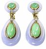 Vintage Chalcedony Earrings