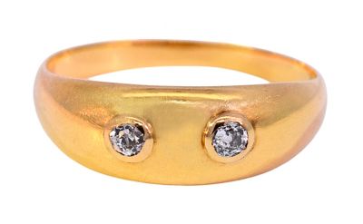 Antique .20ct Diamond Ring in 18kt Yellow Gold