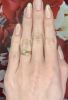 Antique .68ct Old Mine Cut Diamond Engagement Ring in Platinum and 18kt Yellow Gold