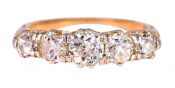 Antique 1.27ct Old European Cut Diamond Engagement Ring in 18kt Yellow Gold