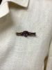  Antique 5.30ct Amethyst Brooch in 9kt Yellow Gold