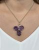 Antique 54.33ct Amethyst and Pearl Pendant in 18kt Yellow Gold