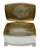 Antique 800 Fine Silver Dresser Box, Czechoslovakia circa 1929-41