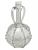 Antique Dutch Blown Glass Decanter With Ribbon & Engraved Designs