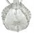 Antique Dutch Blown Glass Decanter With Ribbon & Engraved Designs
