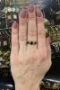 Antique 1.74ct Garnet and Seed Pearl Ring in 18kt Rose Gold