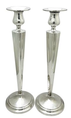Art Deco Sterling Silver Candlesticks, Wm.R. Elfers of NY