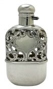 Art Nouveau Alvin Sterling Silver Ladies Flask, circa 1905