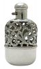 Art Nouveau Alvin Sterling Silver Ladies Flask, circa 1905