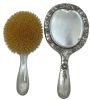 Art Nouveau Gorham Sterling Silver Brush & Mirror, Dated 1908
