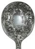 Art Nouveau Gorham Sterling Silver Brush & Mirror, Dated 1908