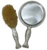 Art Nouveau Roden Brothers Sterling Silver Brush & Mirror