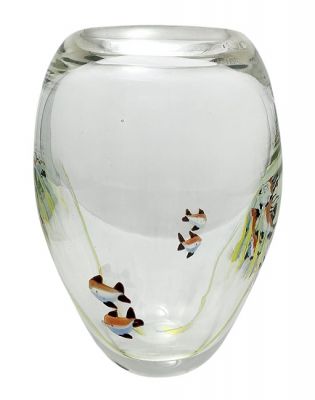 Attributed Murano Glass Aquarium Fish Vase