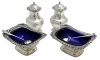 Barker Ellis Silver Plate Condiment Set