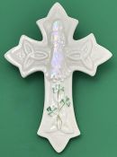 Belleek Porcelain Girls Communion Wall Cross