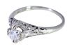 Birks Vintage .52ct Diamond Solitaire Engagement Ring in 18kt White Gold