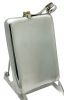 Birks Engine Turned Engraved Sterling Silver Flask, Dated 1947