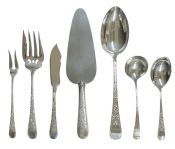 Birks Sterling Silver London Engraved Pattern Serving Pieces