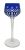 Bohemian Cobalt Blue Crystal Hock Wine Glasses