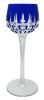 Bohemian Cobalt Blue Crystal Hock Wine Glasses