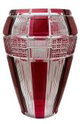 Daum Nancy Coloured Crystal Vase