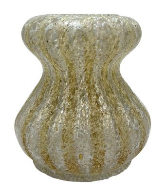 Dugan Venetian Frit Art Glass Vase