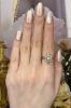 Edwardian Diamond and Pearl Ring in 18kt and Silver