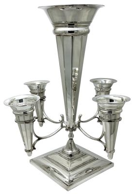 Edwardian Silver Plate Epergne, circa 1900-10